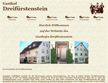 Tablet Screenshot of dreifuerstenstein.de